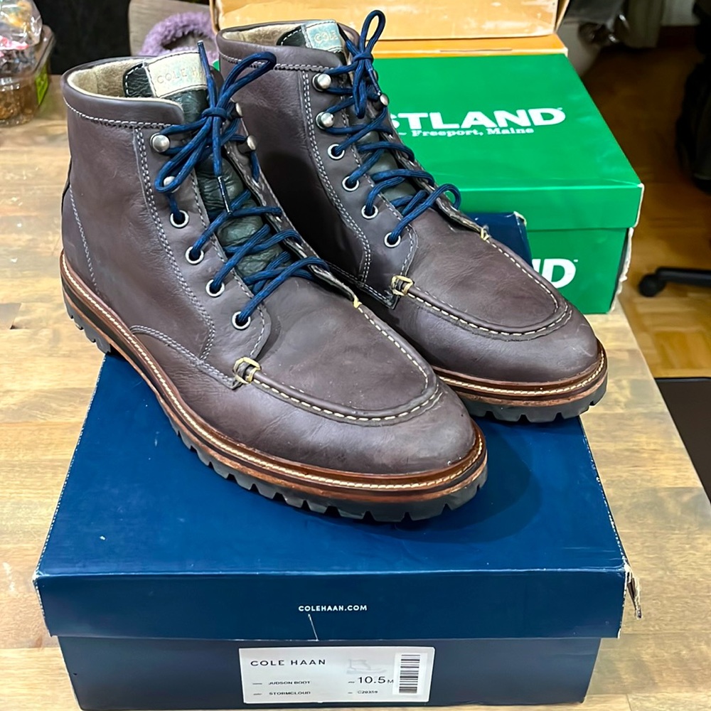 Winter ready lug sole Cole Haan boots !!!